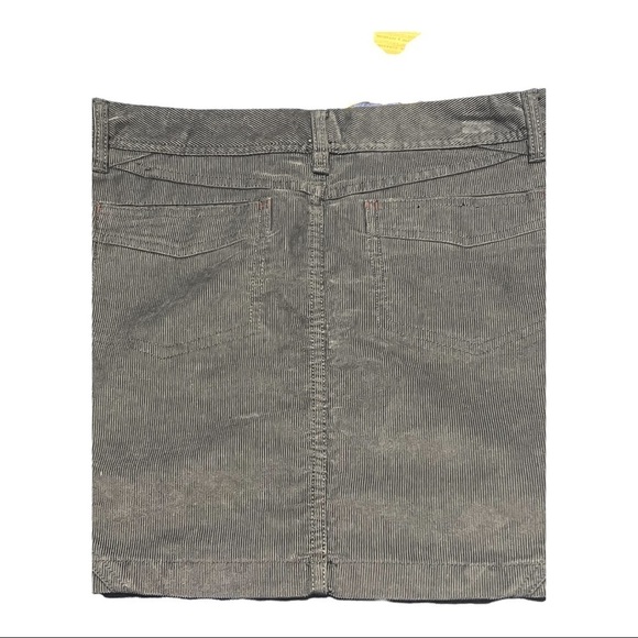 Horny Toad The Coriander Skirt Blue Steel Zipper Fly Pocket Corduroy Mini Sz 4 - Picture 3 of 5